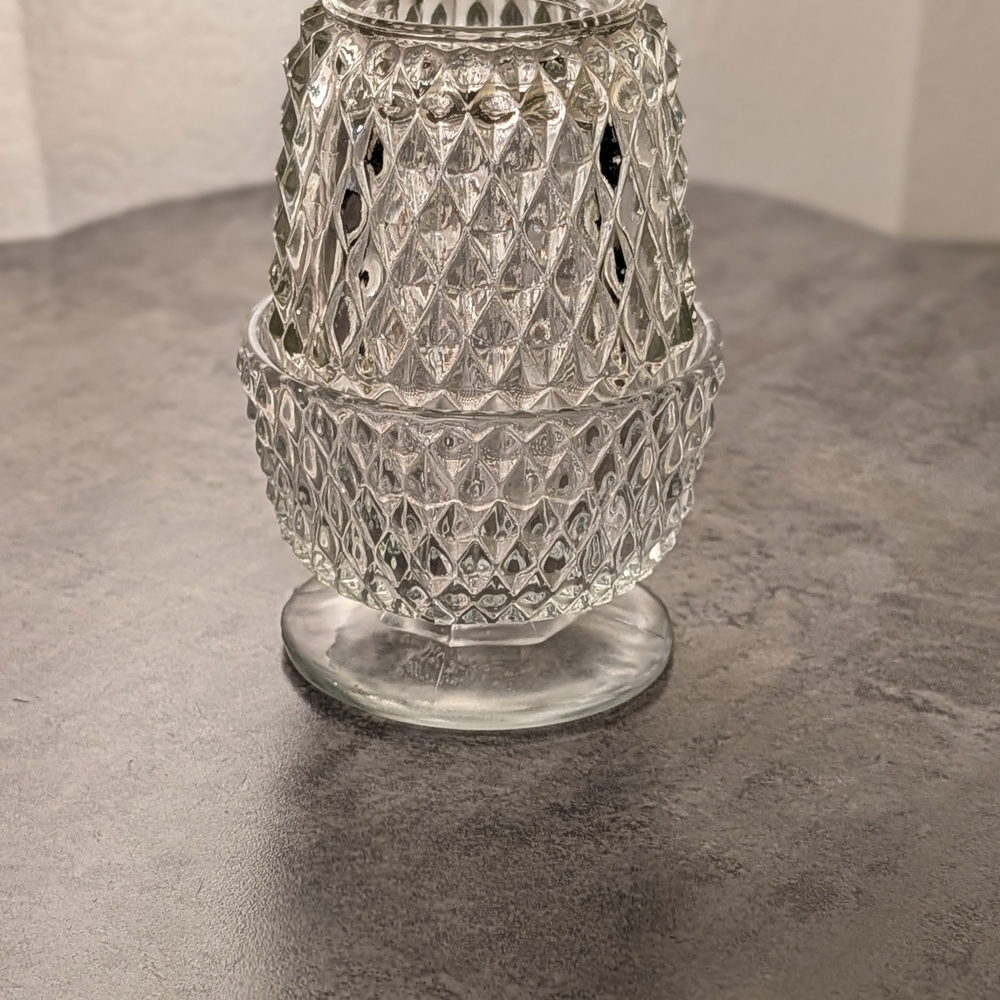 Clear Diamond Point Fairy Lamp